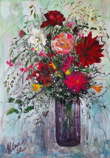 Field bouquet. Still life, abstract, fine art, floral thumb
