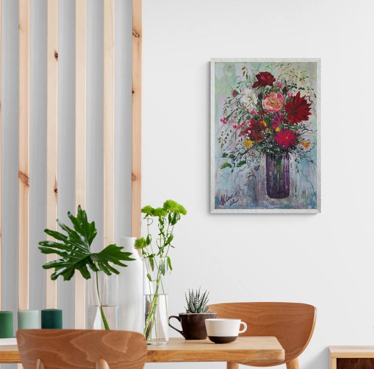 Original Abstract Still Life Painting by Valentina Can