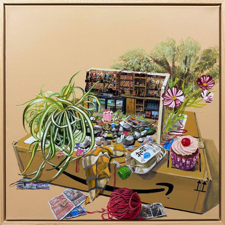 Original Surrealism Still Life Paintings by Insuk Kwon