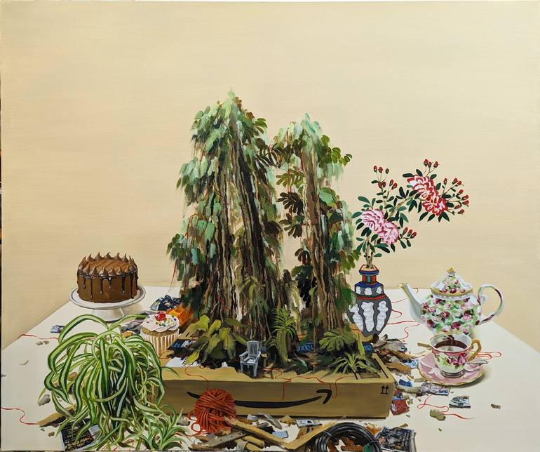 Original Surrealism Still Life Paintings by Insuk Kwon