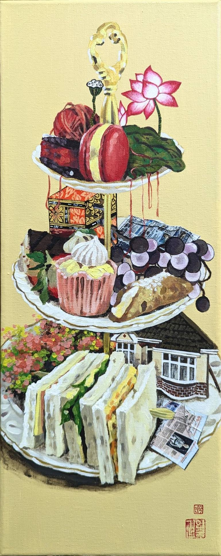 Original Surrealism Still Life Paintings by Insuk Kwon