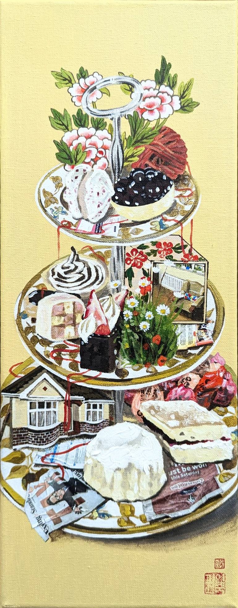 Original Surrealism Still Life Paintings by Insuk Kwon