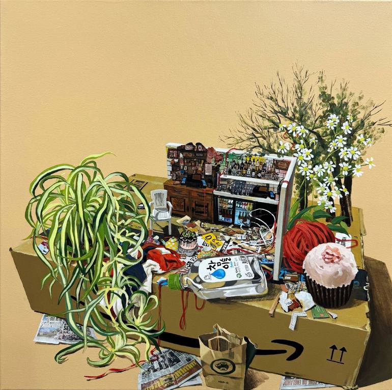 Original Surrealism Still Life Paintings by Insuk Kwon
