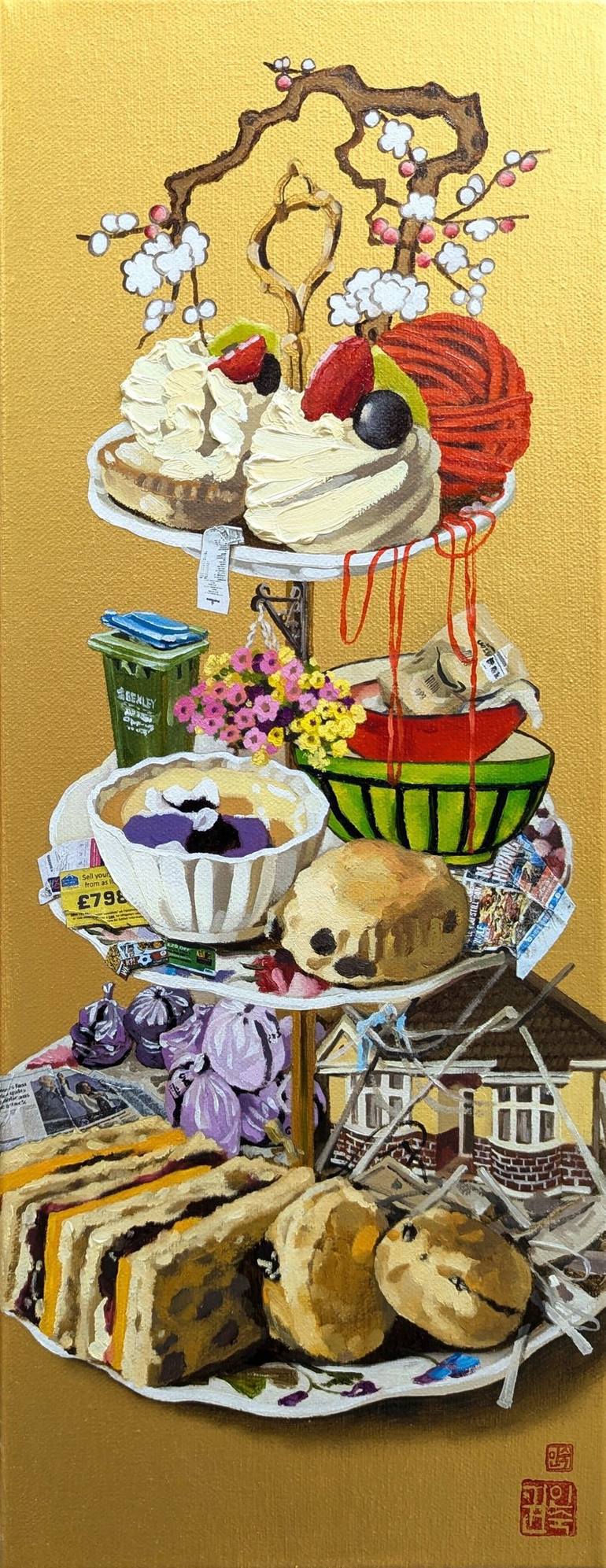 Original Surrealism Still Life Paintings by Insuk Kwon