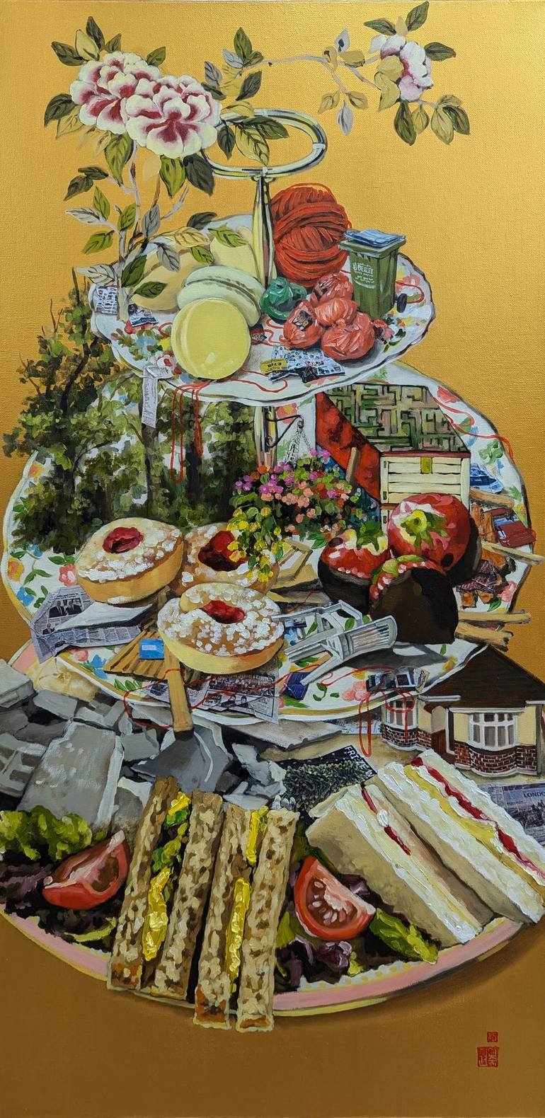 Original Surrealism Still Life Paintings by Insuk Kwon