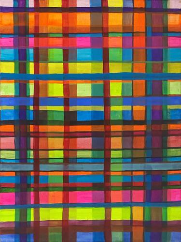 Original Abstract Geometric Paintings by Brian Edwards