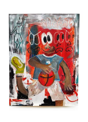 Original Abstract Expressionism Sports Paintings by Adriana Miranda