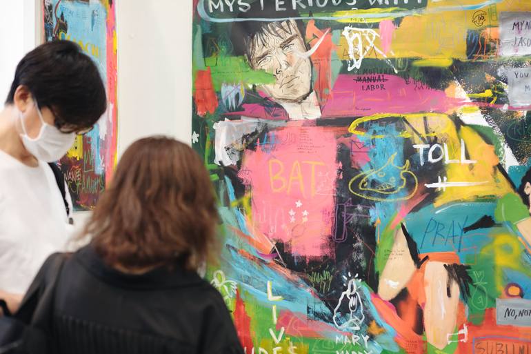 Original Abstract Graffiti Painting by Adriana Miranda