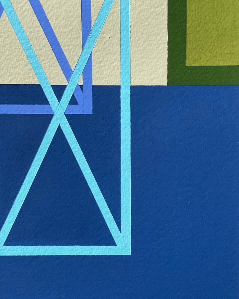 Original Cubism Places Painting by Renee Yau