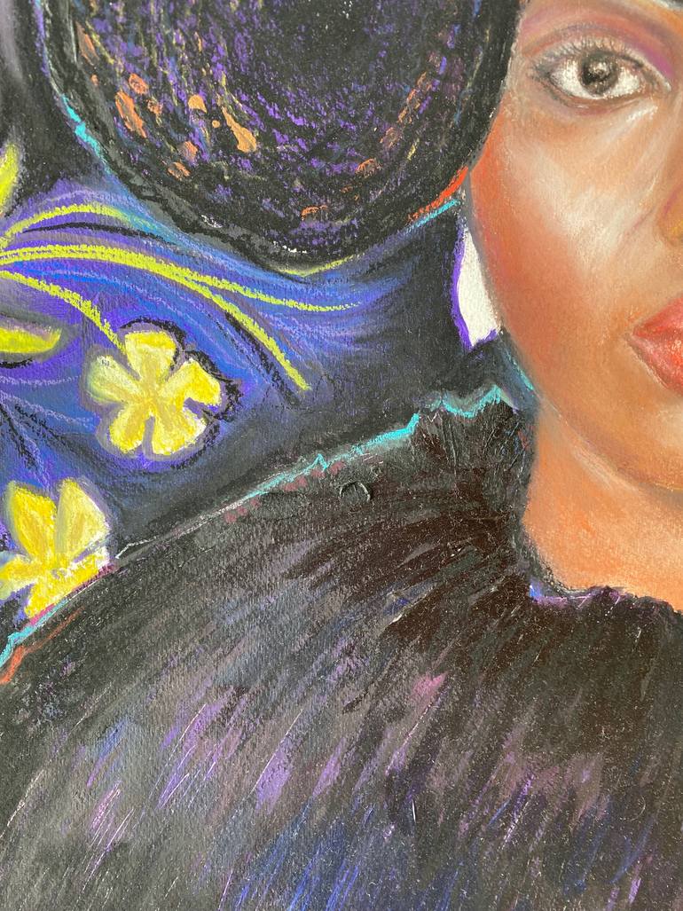 Original Expressionism Women Painting by Maria Titan