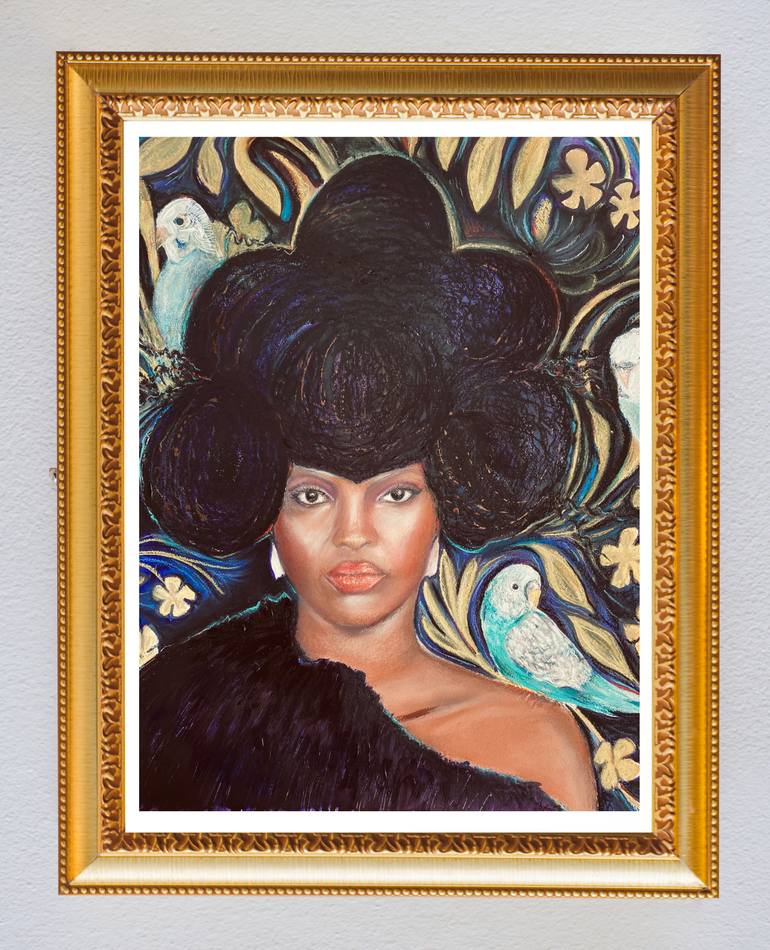 Original Expressionism Women Painting by Maria Titan