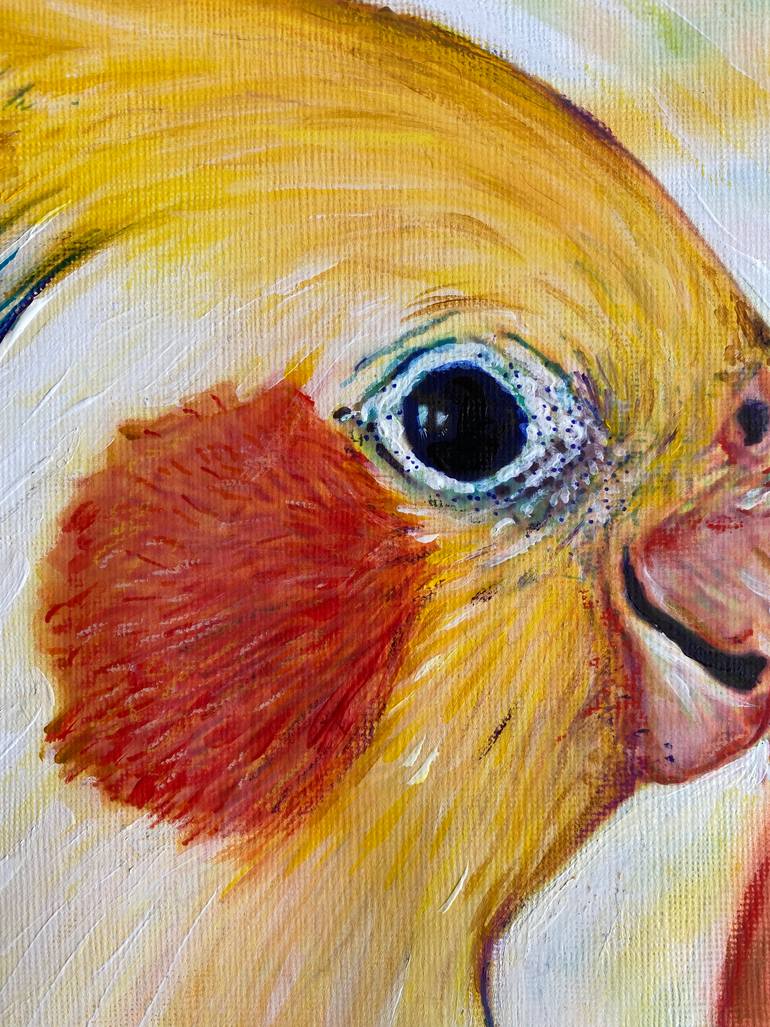 Original Expressionism Animal Painting by Maria Titan