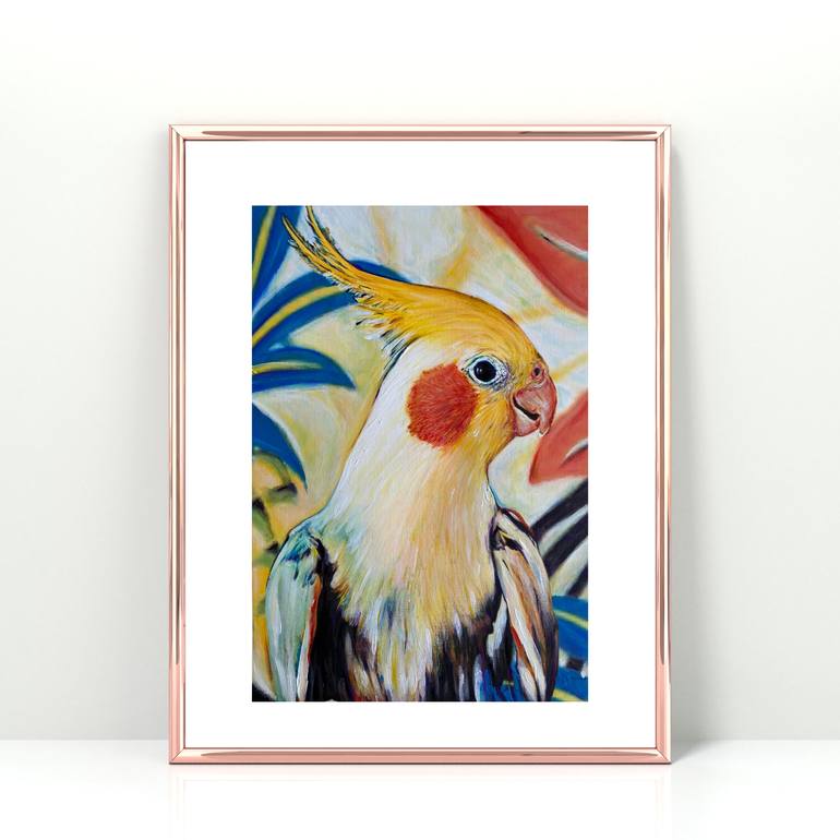 Original Expressionism Animal Painting by Maria Titan