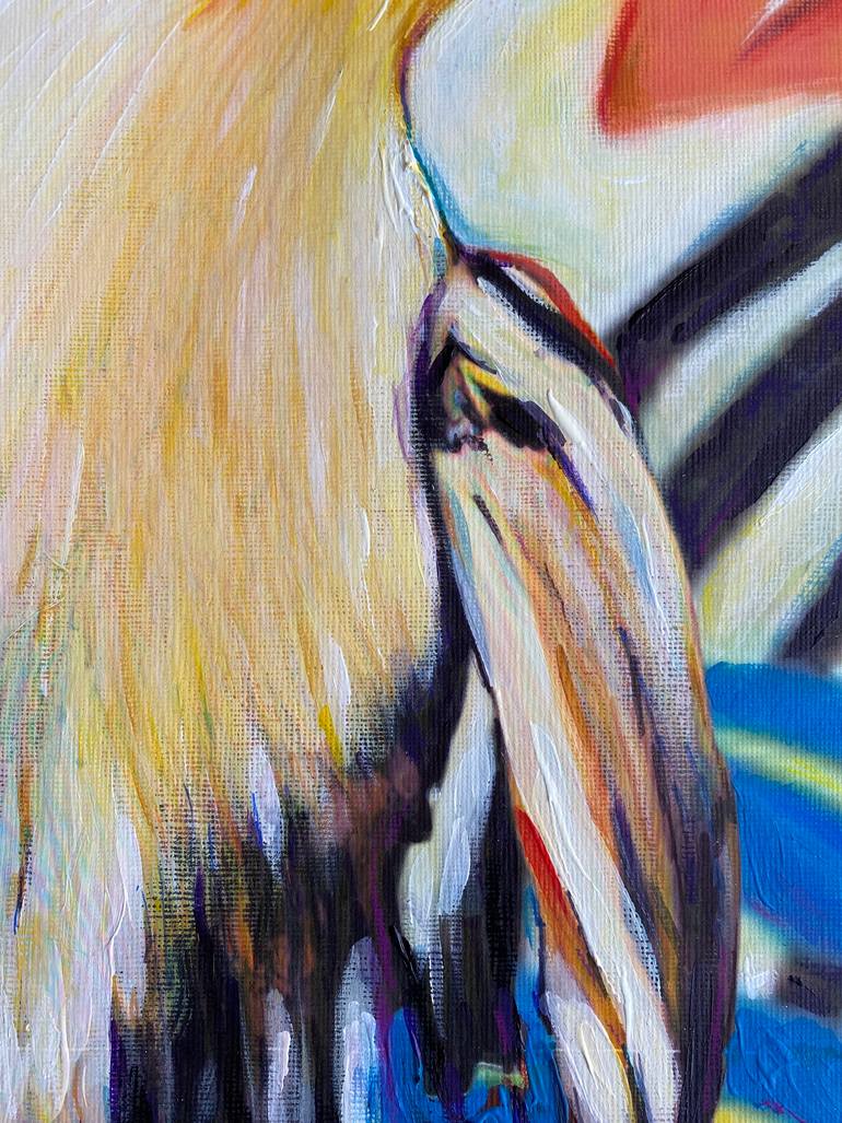 Original Expressionism Animal Painting by Maria Titan