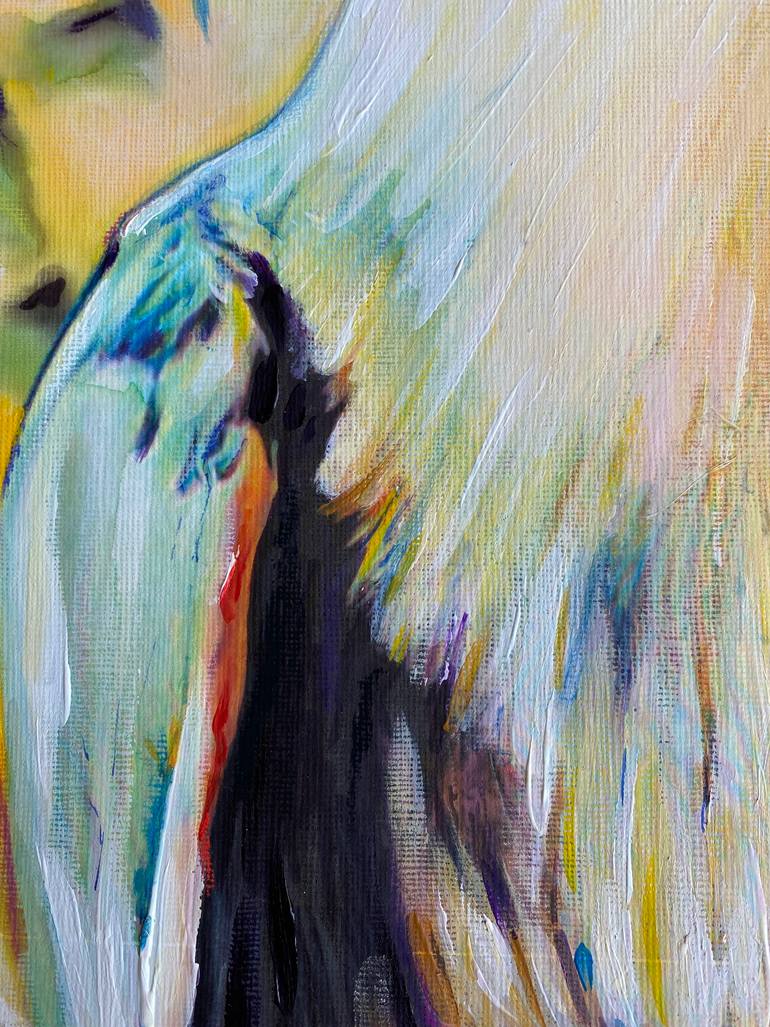 Original Expressionism Animal Painting by Maria Titan