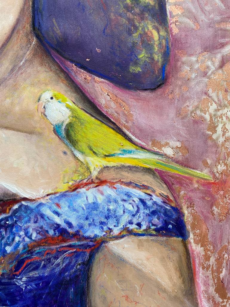 Original Expressionism Women Painting by Maria Titan
