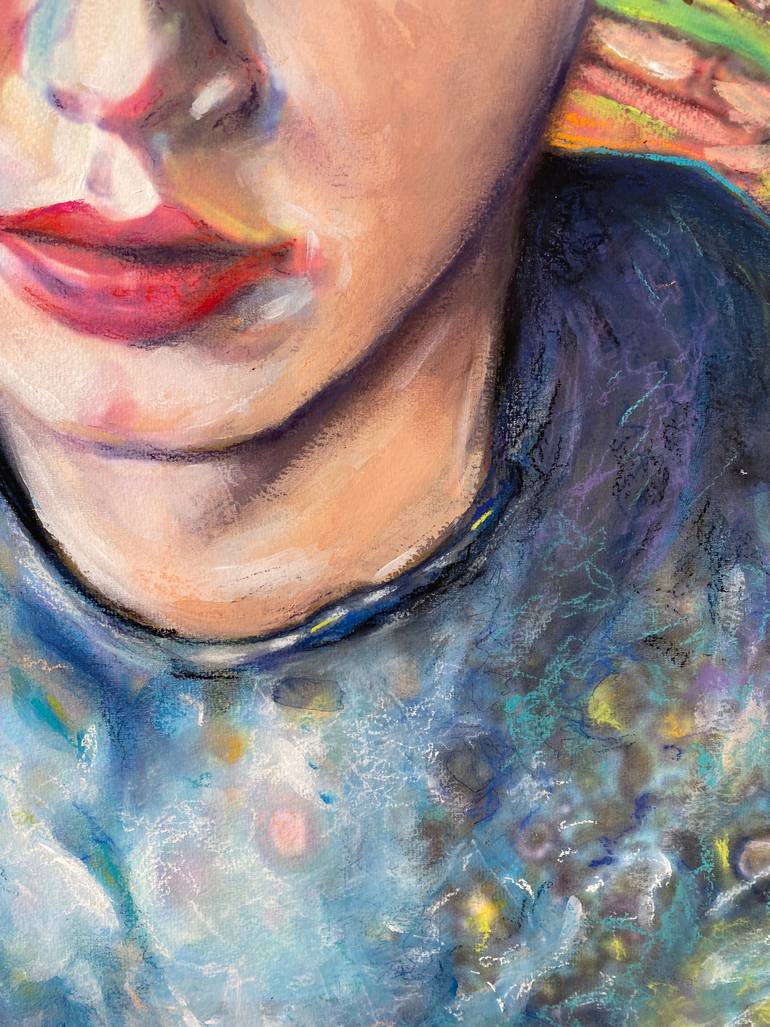 Original Expressionism Women Painting by Maria Titan
