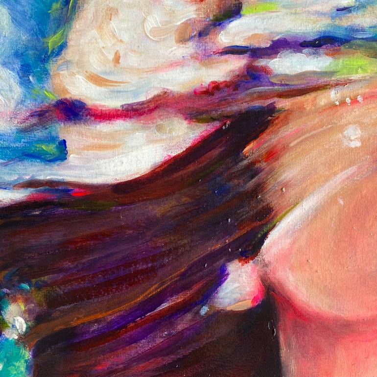 Original Expressionism Water Painting by Maria Titan