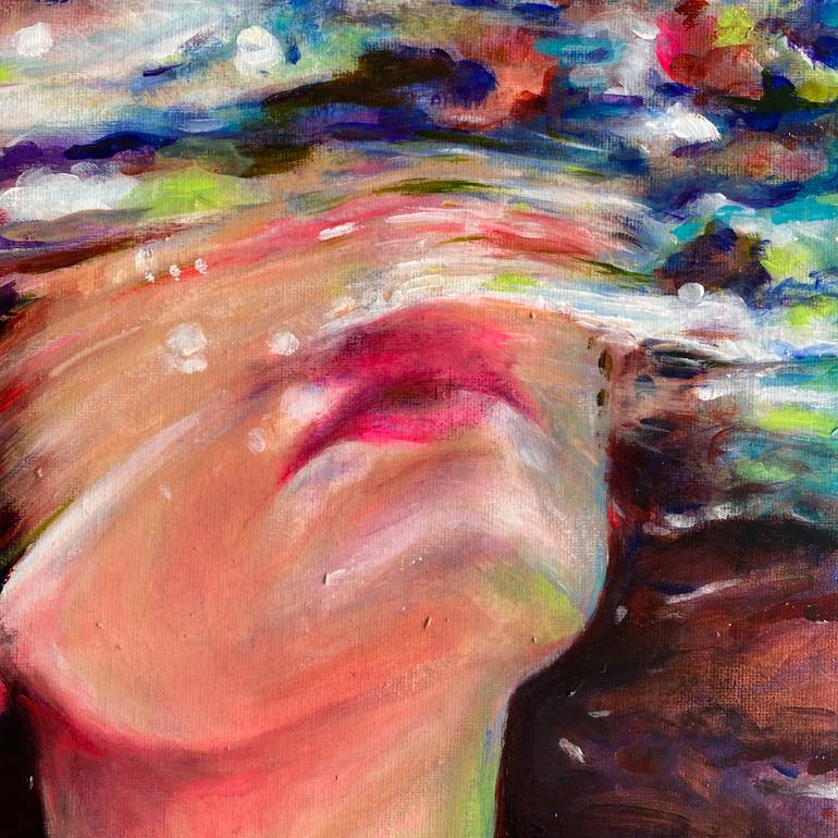 Original Expressionism Water Painting by Maria Titan