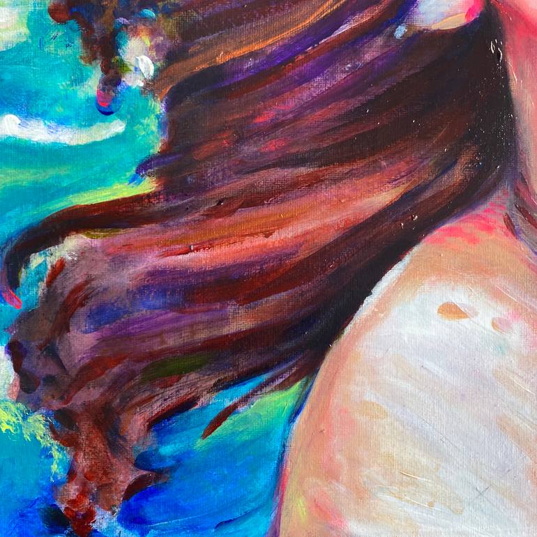 Original Expressionism Water Painting by Maria Titan