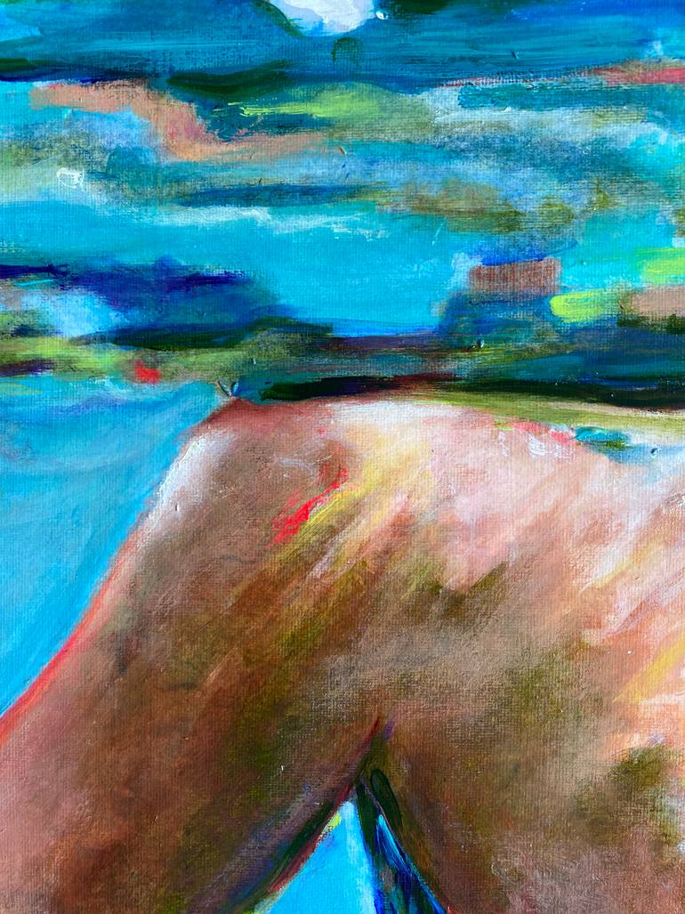 Original Expressionism Water Painting by Maria Titan