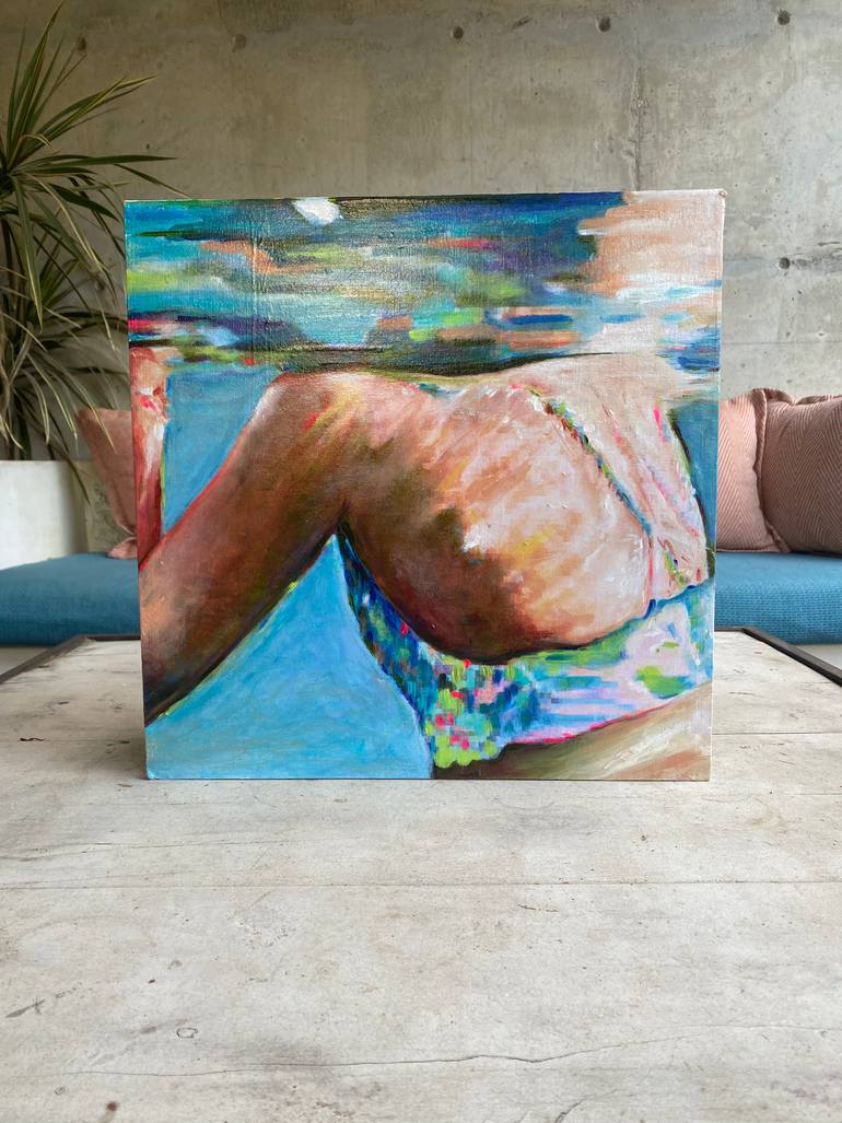 Original Expressionism Water Painting by Maria Titan