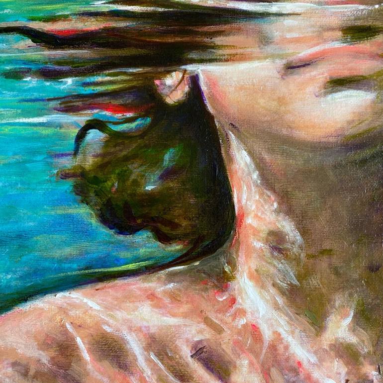 Original Expressionism Water Painting by Maria Titan