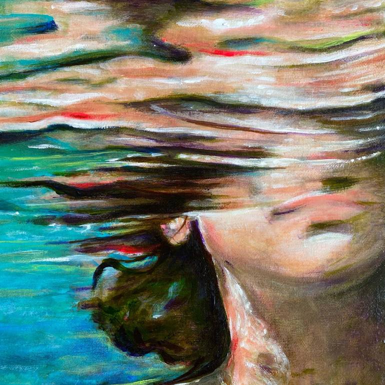 Original Expressionism Water Painting by Maria Titan