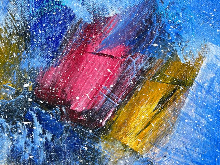 Original Impressionism Abstract Painting by Stephen Silcock