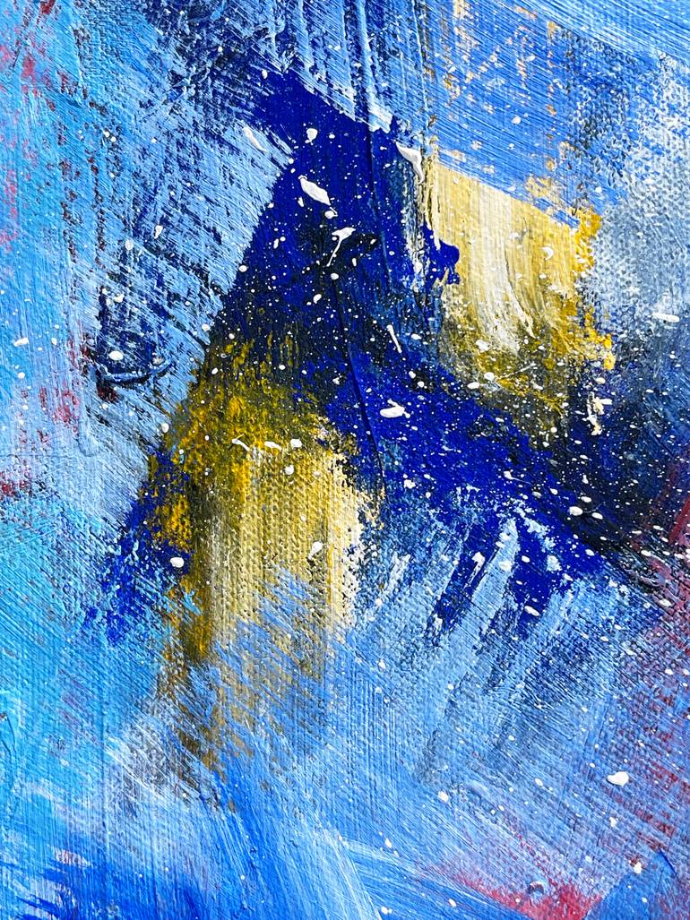Original Impressionism Abstract Painting by Stephen Silcock