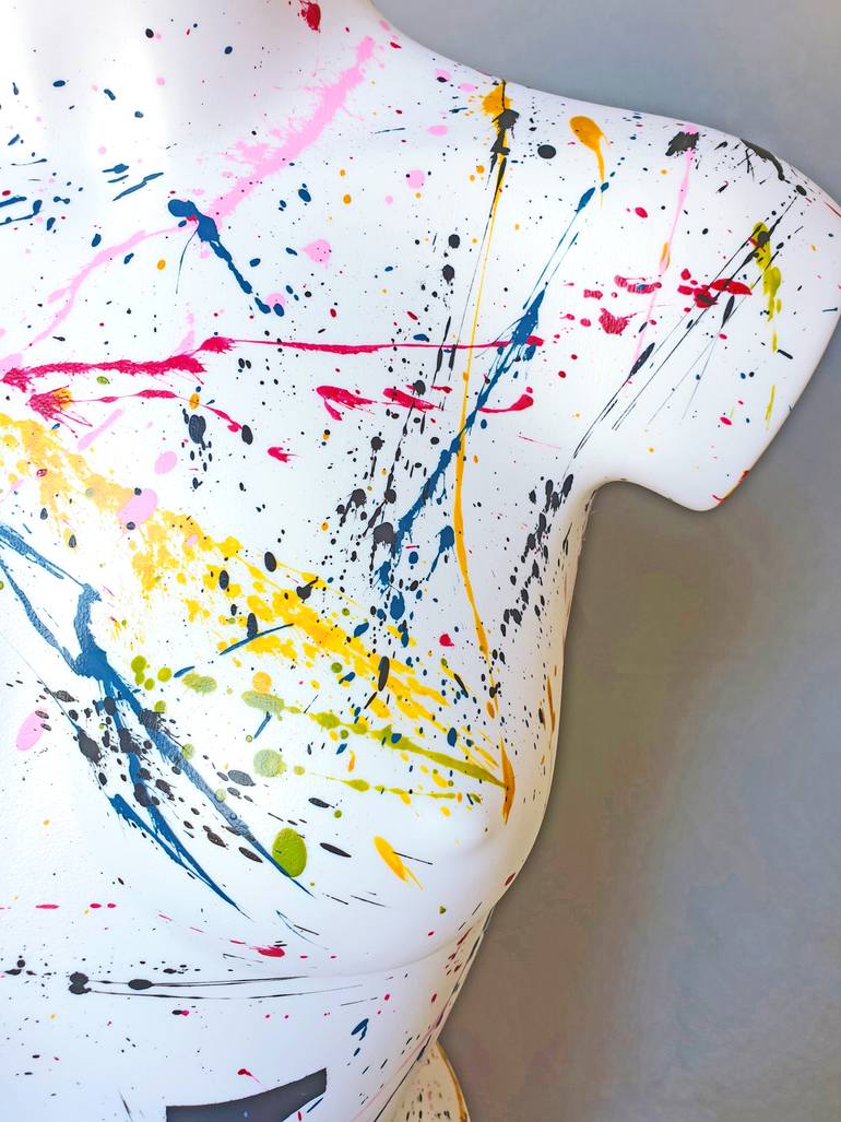 Original Abstract Body Sculpture by Nash Pop Art