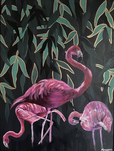 Flamingos in Paradise thumb