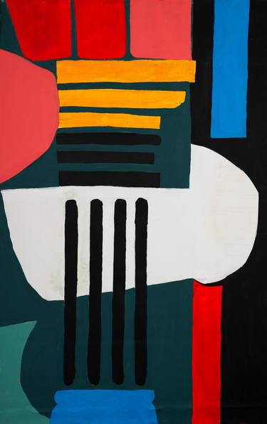 Original Art Deco Abstract Paintings by Salman Alameer