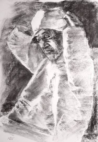 Original Expressionism People Drawings by Salman Alameer