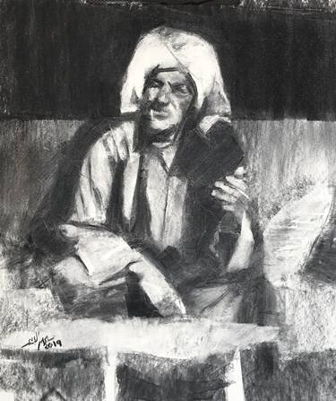 Print of Realism People Drawings by Salman Alameer