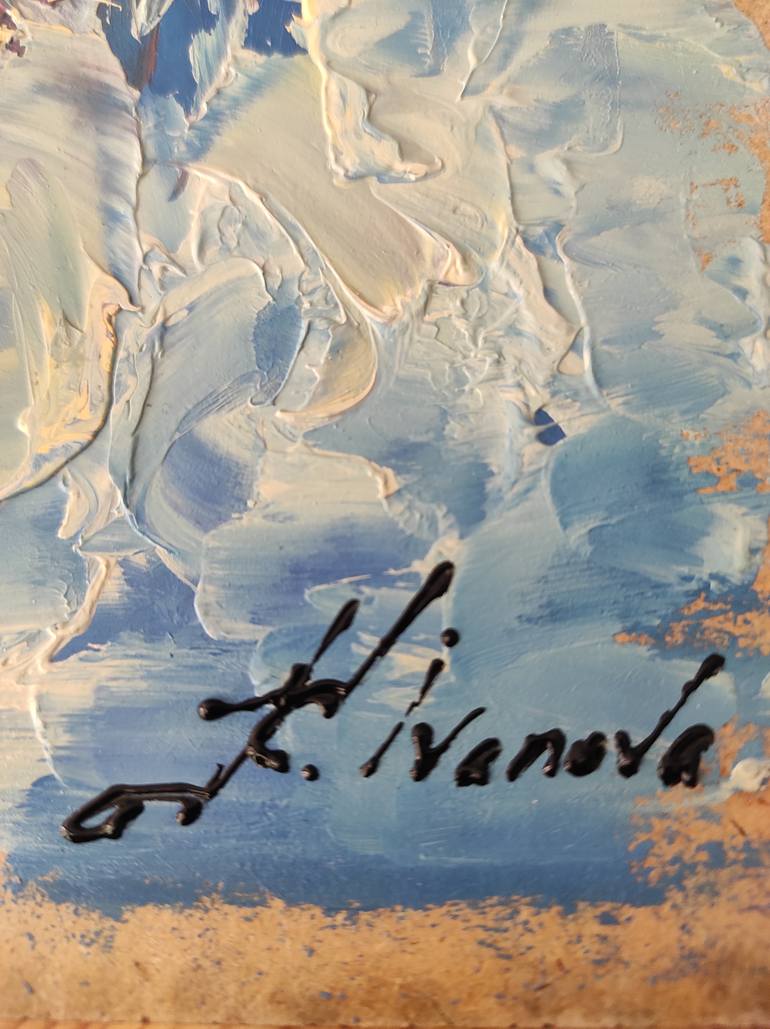 Original Abstract Architecture Painting by Kateryna Ivanova