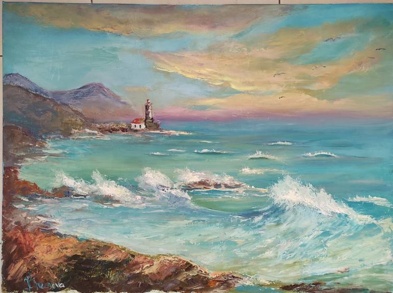 Original Seascape Painting by Kateryna Ivanova