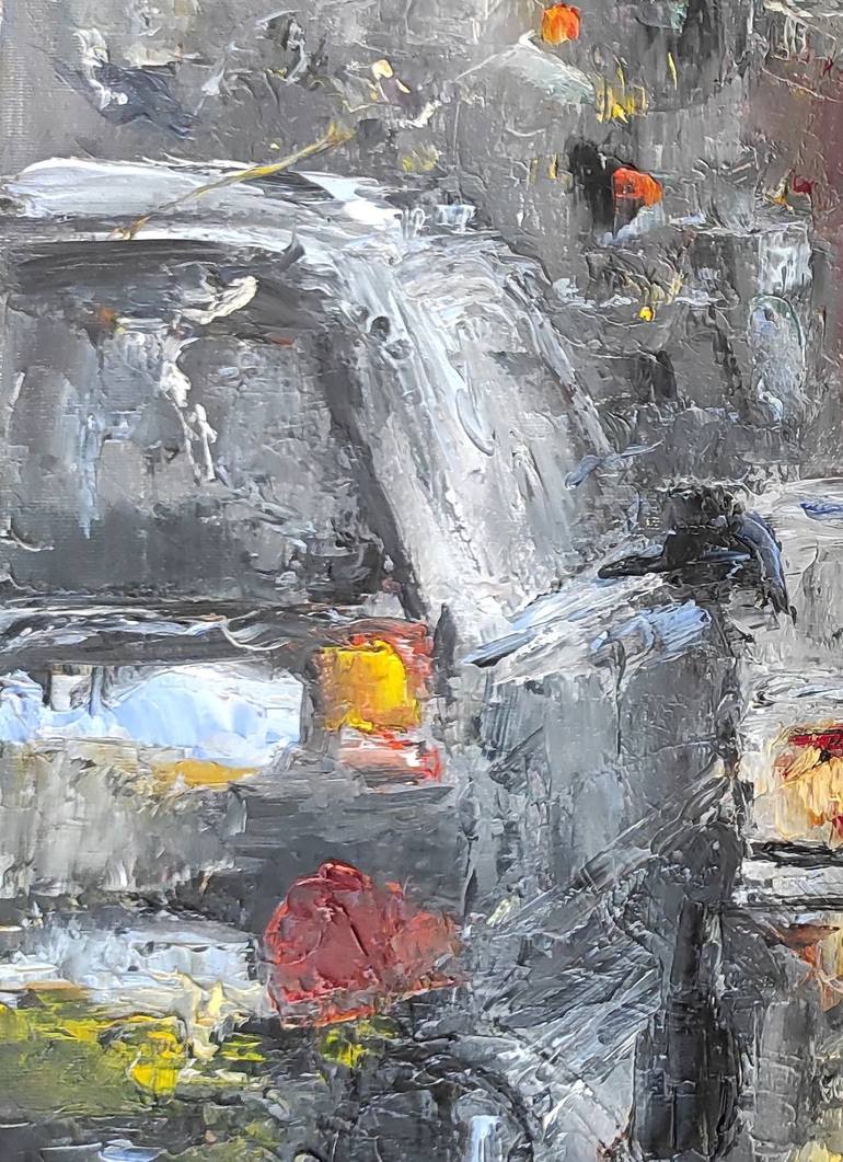 Original Abstract Expressionism Automobile Painting by Kateryna Ivanova