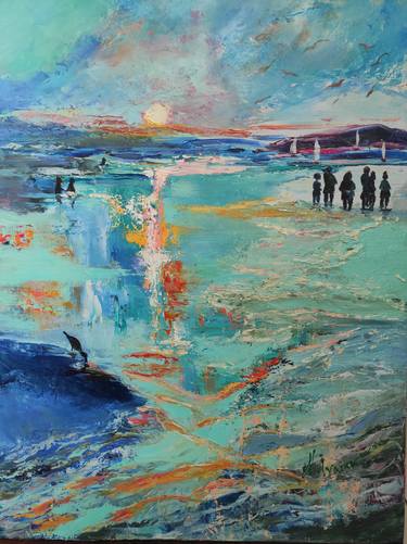 Original Impressionism Beach Paintings by Kateryna Ivanova