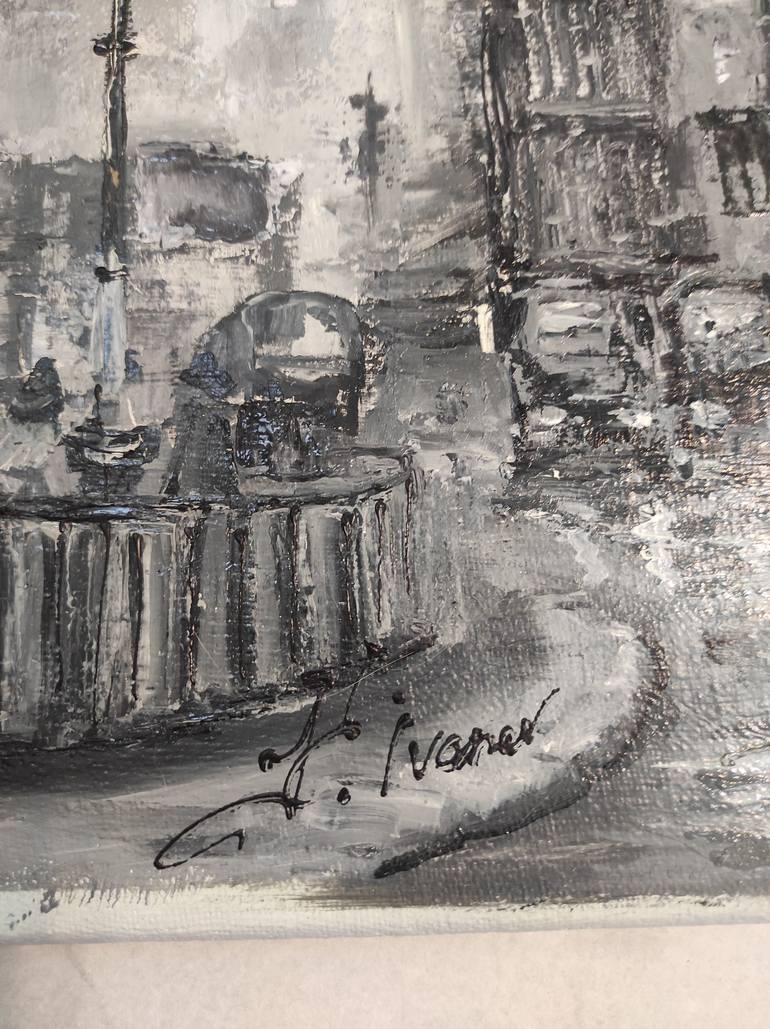 Original Impressionism Cities Painting by Kateryna Ivanova