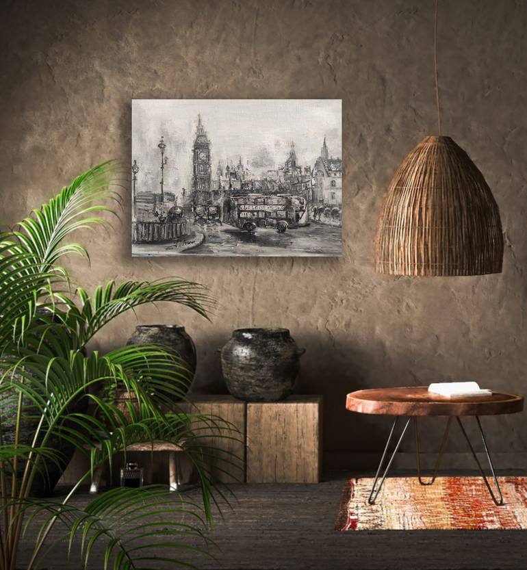 Original Impressionism Cities Painting by Kateryna Ivanova