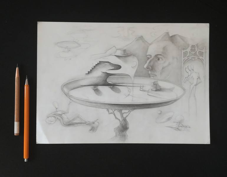 Original Figurative Still Life Drawing by Andrew Metto