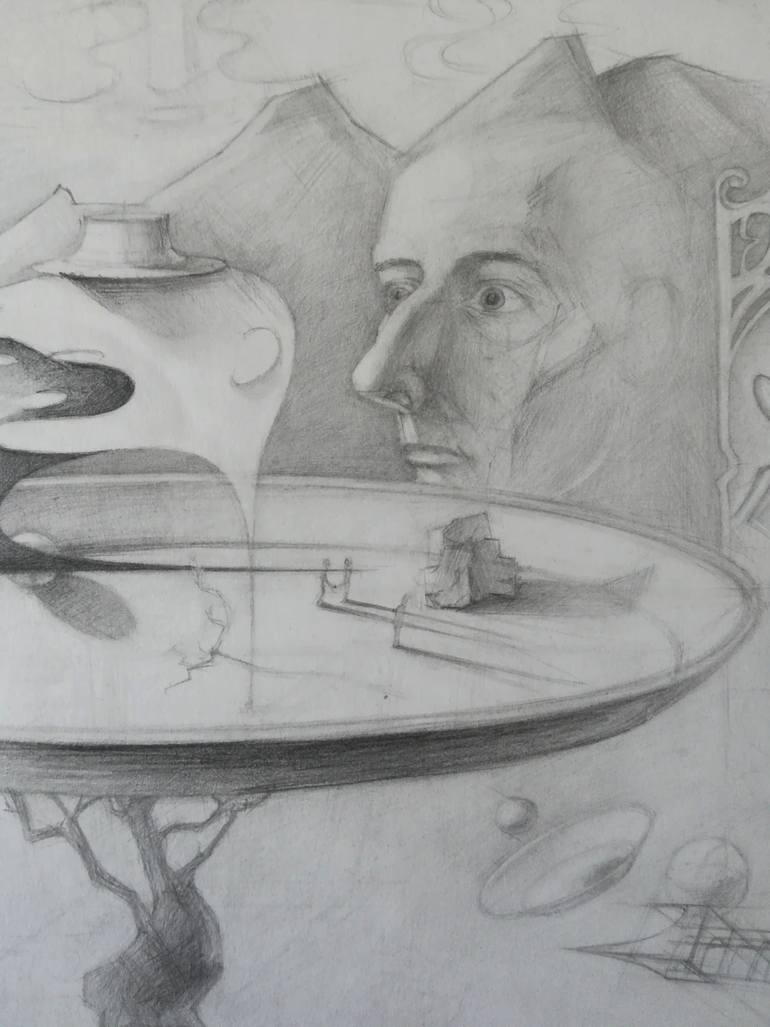 Original Figurative Still Life Drawing by Andrew Metto