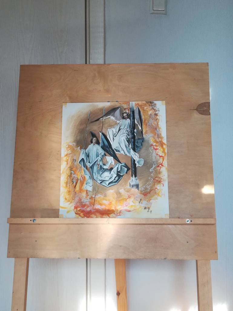 Original Figurative Religion Painting by Andrew Metto
