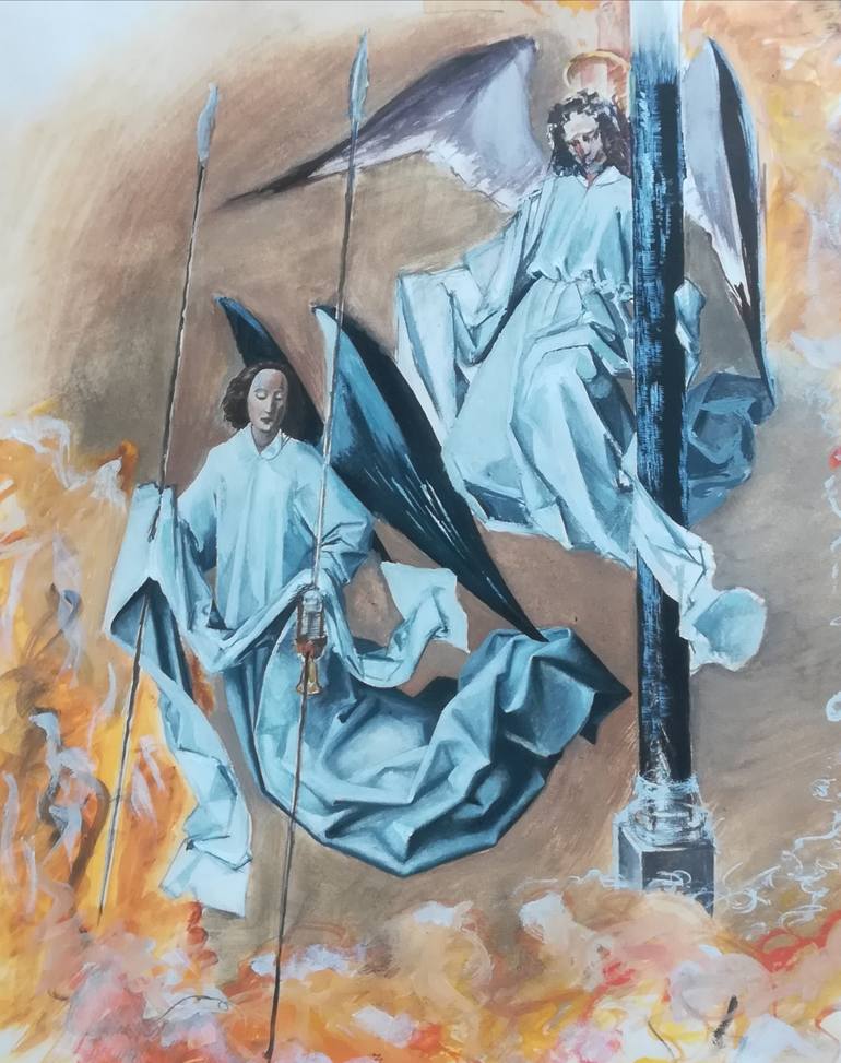 Original Figurative Religion Painting by Andrew Metto