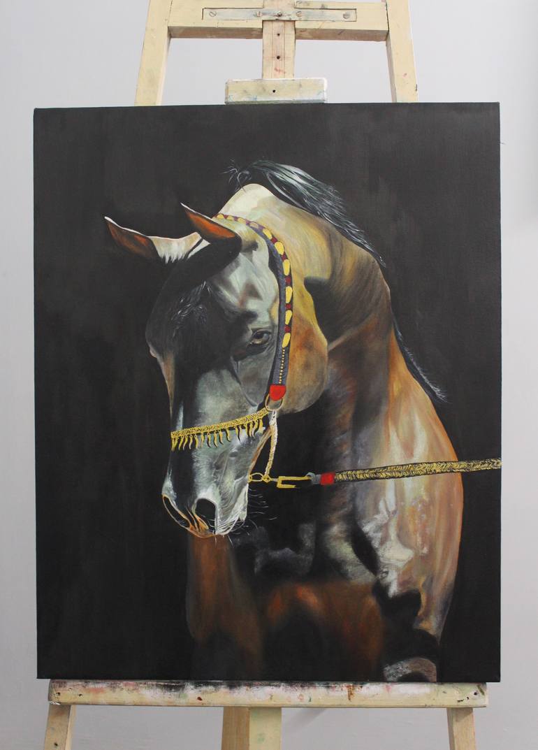 Original Contemporary Animal Painting by Hafsa Ghaffar
