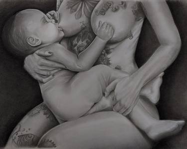 Print of Realism Women Drawings by Nadun Ranathunga