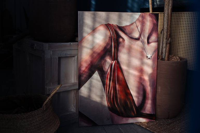 Original Fine Art Nude Painting by Nina Liutova