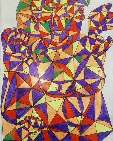 Print of Cubism Women Drawings by omar reda