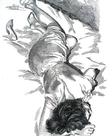 Print of Figurative Women Drawings by Zulfikar Aazeen